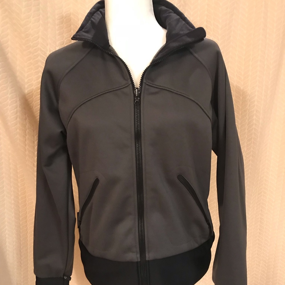 Grey, black Columbia women’s jacket